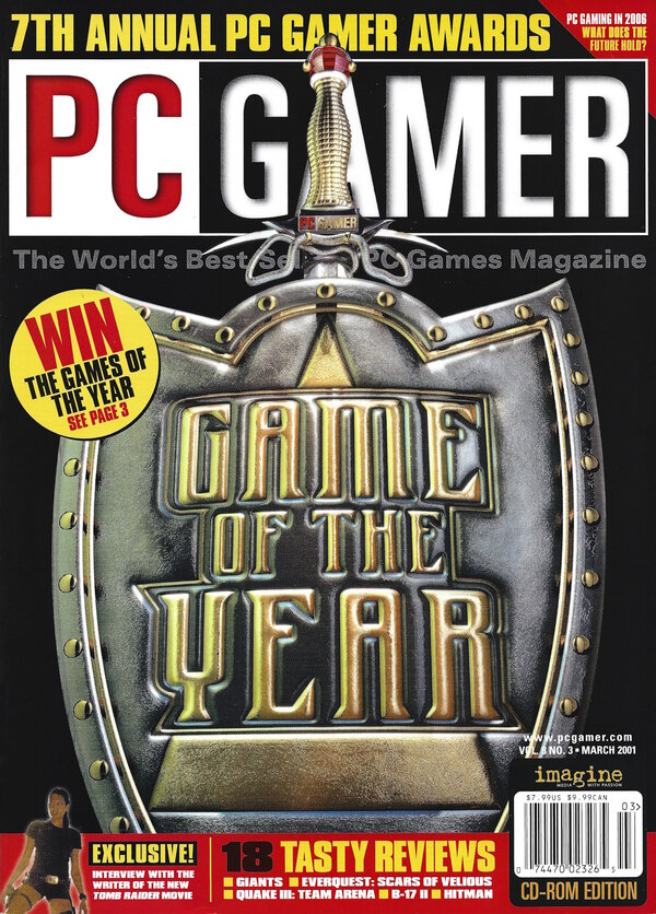 PC Gamer Issue 082 (March 2001) cover